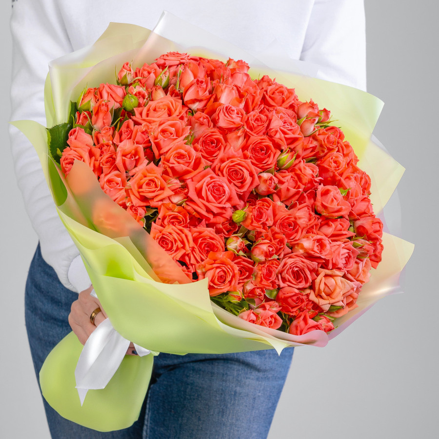 Кустовые Коралловые Розы